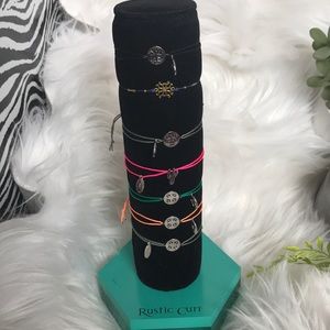 Rustic Cuff 7 pc pull string adjustable bracelets